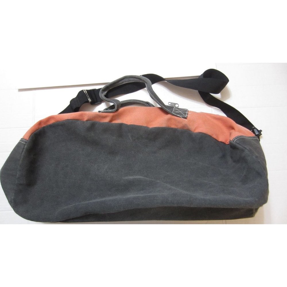 True Religion Black And Orange Duffel Bag Sporty Design View 2